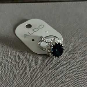 Navy gemstone ring